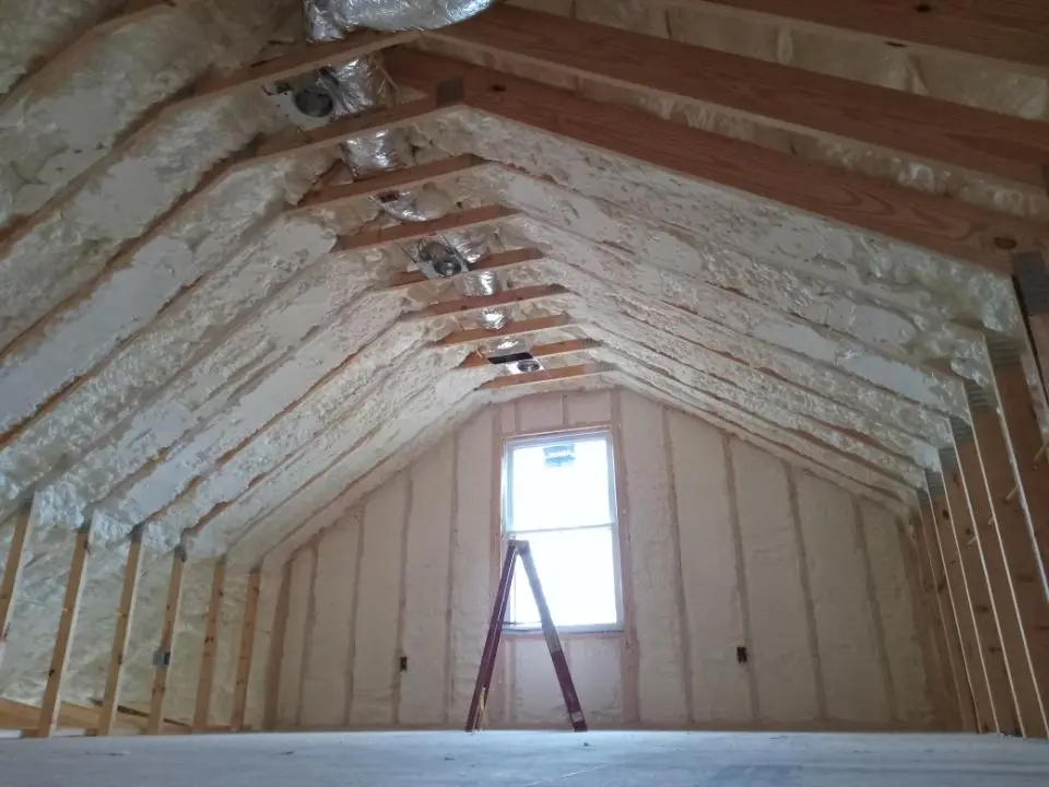 Spray foam roofing application for Crawl Space Insulation project in Live Oak